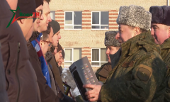 Проводы военнообязанных, призванных на военные сборы