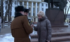 Поздравление женщин в Борисове