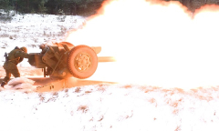 Стрельба артиллерии. «Гвоздика», «Акация», буксируемая гаубица Д-30